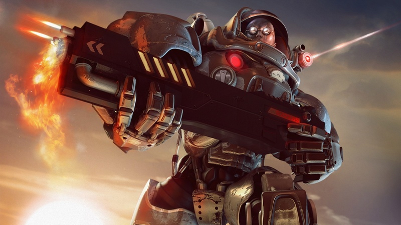 star craft, soldier, ultramarine, game, ultra, warhammer, sci  fi, fantasy, cool, warrior, gun, terran marine, awesome, space marine, bad