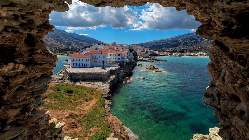greece, nature, in, island