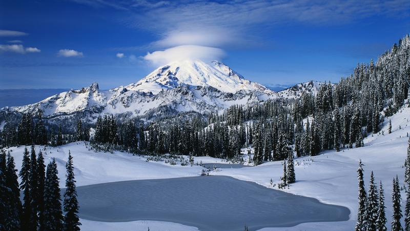 mountains, peaceful, nature, magic, white, gorgeous, winter