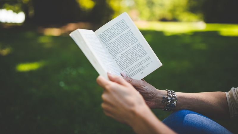 book, reading, hands, 4k