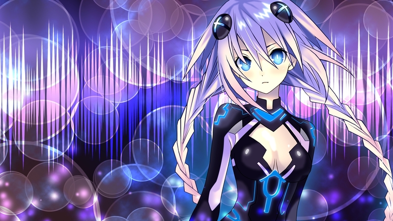 hyperdimension neptunia, neptune, purple, anime, purple heart