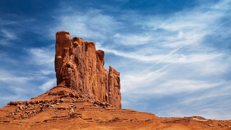 rocks, sky, clouds, landscape