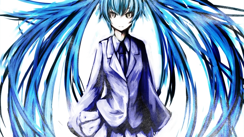 pretty, hatsune miku, tie, beautiful, nice, anime, beauty, vocaloids, blue eyes, blue, school uniform, vocaloid, twintail, miku, cute, hatsune, cool, blue hair, uniform, awesome, white