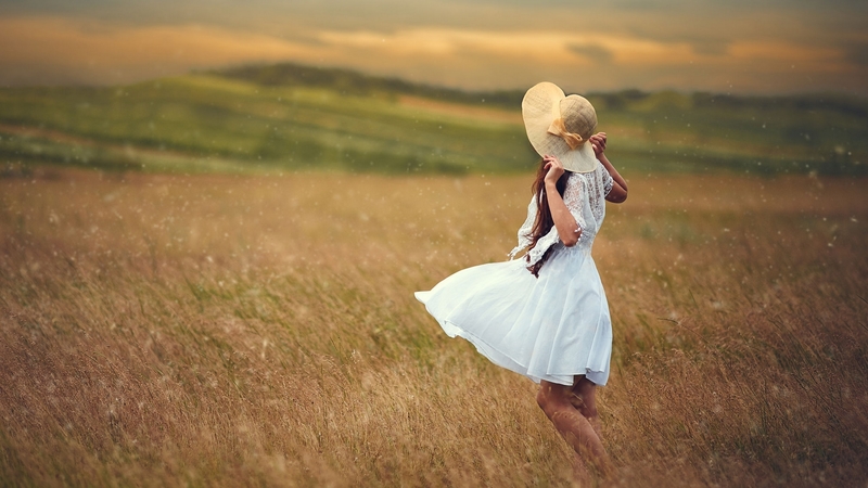 photography, girl, summer, beautiful, woman, field