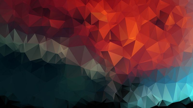 triangles, geometric, mosaic, 4k