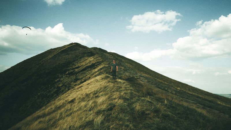 mountain, peak, solitude, freedom, peak district national park, united kingdom, 4k