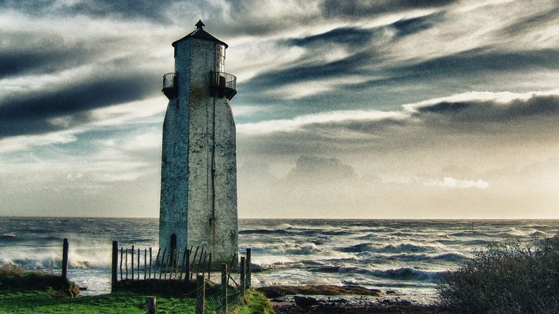 scotland, dramatic, abstract, lighthouse