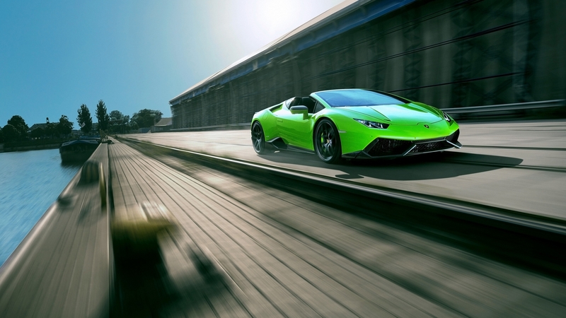 2016, lamborghini, car, gree, huracan, fast