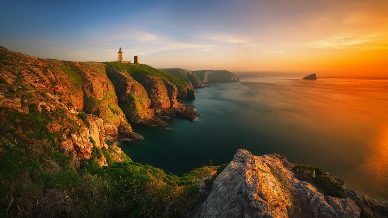 france, cap frehel, beautiful, sunset, brittany