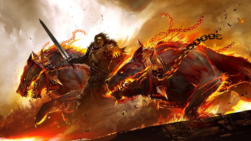 concept art, mmorpg, guild wars 2, hounds