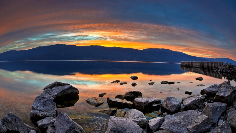 lakes, clear, formation, rocky, colors, beautiful, clouds, beach, water, mountains, nature, reflection