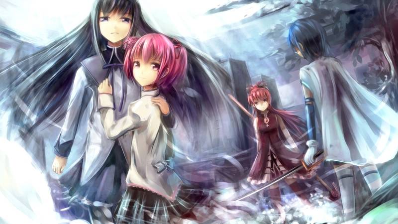 mahou shoujo madoka magica, kaname madoka, beauties, miki sayaka, anime girls, beautiful, sexy, akemi homura, cute, short hair, sakura kyouko, hot, beauty, long hair