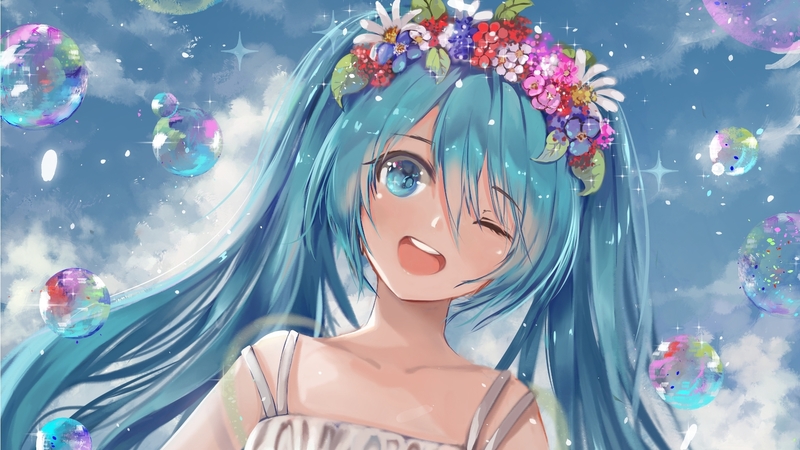 hair, vocaloid, girl, anime