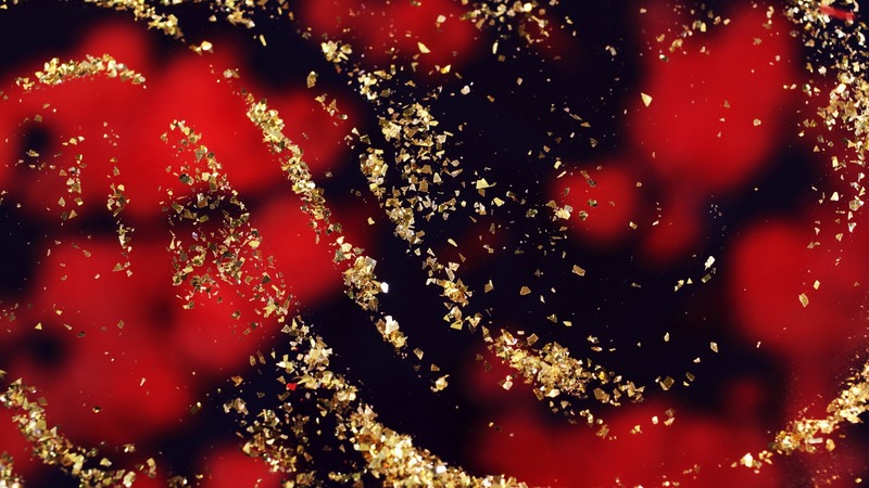 red, wonderful, abstract