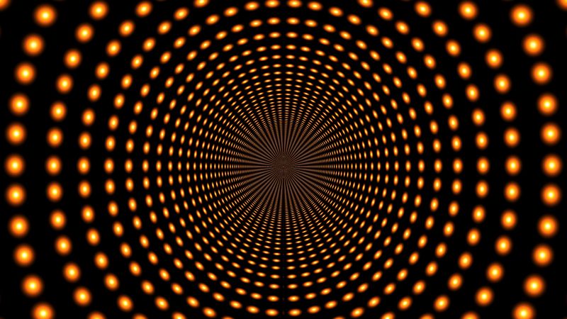 circles, rotation, immersion, 4k