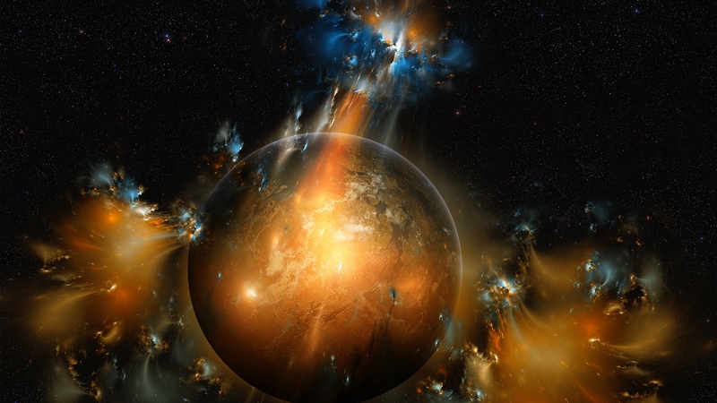 planets, fantasy, cg, space