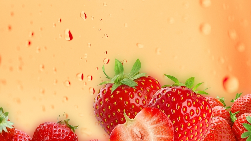 fruit, photoshop, straberry, cream, abstract, droplets
