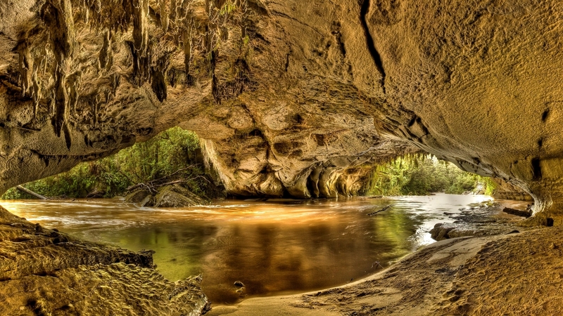 river, hdr, flow, arch