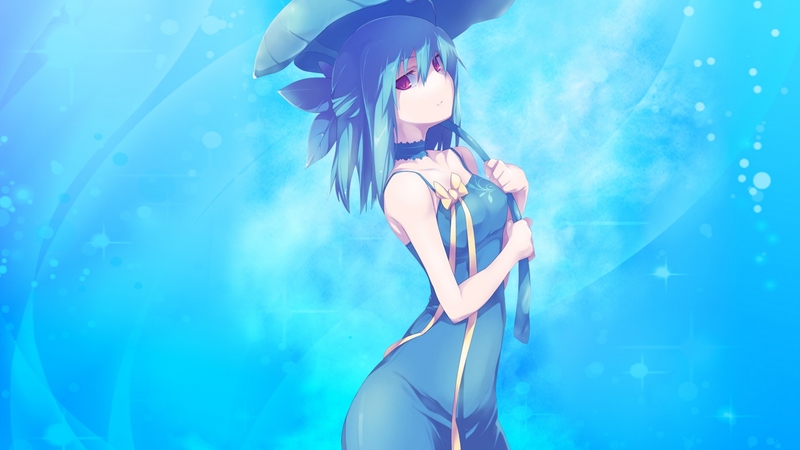 beautiful, lady, girl, blue