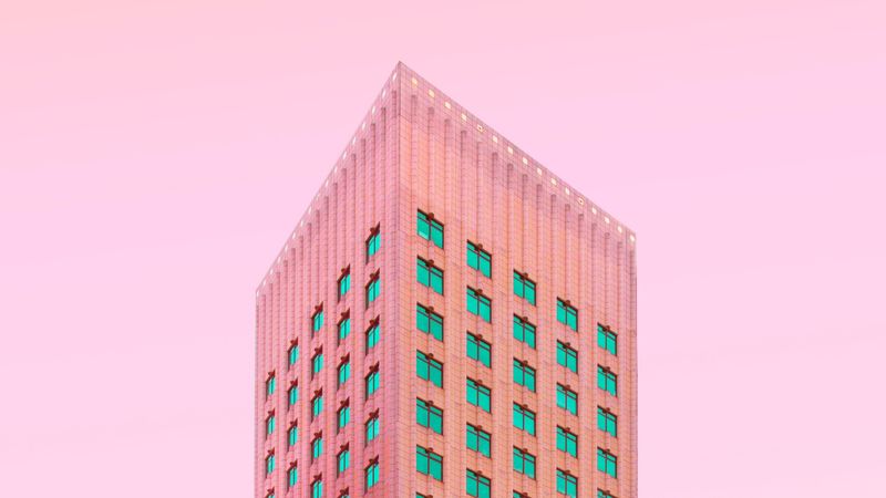 facade, architecture, minimalism, building, rotterdam, netherlands, 4k