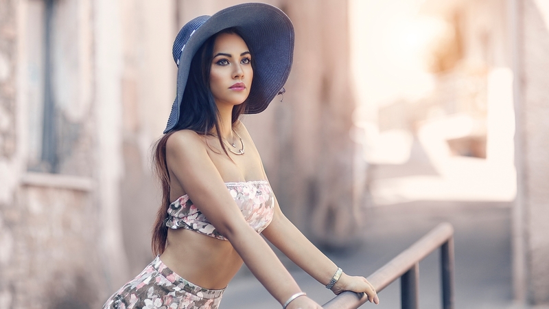 hair, gilr, model, women, hat