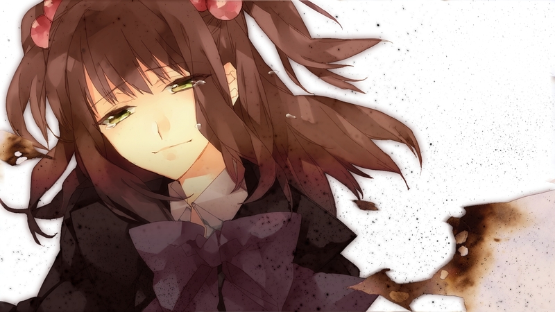 dress, smile, kawai, cute, cool, girl, ushiromiya ange, anime, tears, anime girl, umineko no naku koro ni