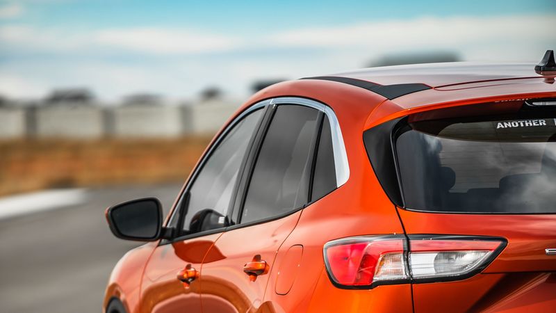 ford, car, rear view, 4k