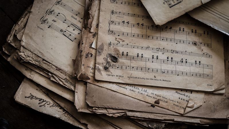notes, dirty, paper, 4k