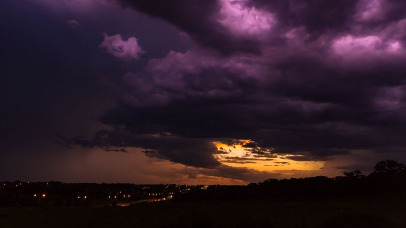 overcast, cloudy, clouds, night, urbandale, united states, 4k
