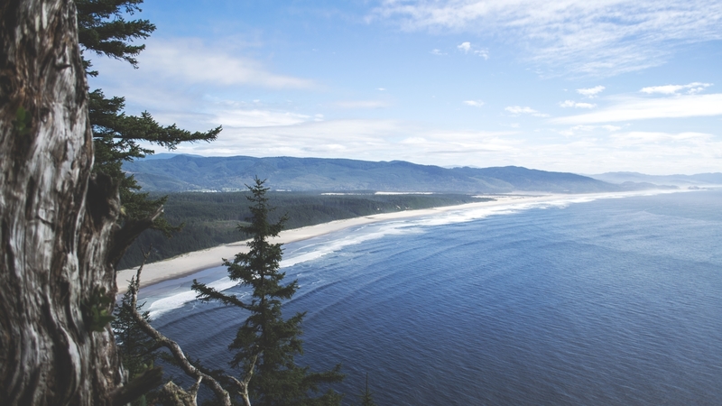 water, cloud, coastline, nature, sky