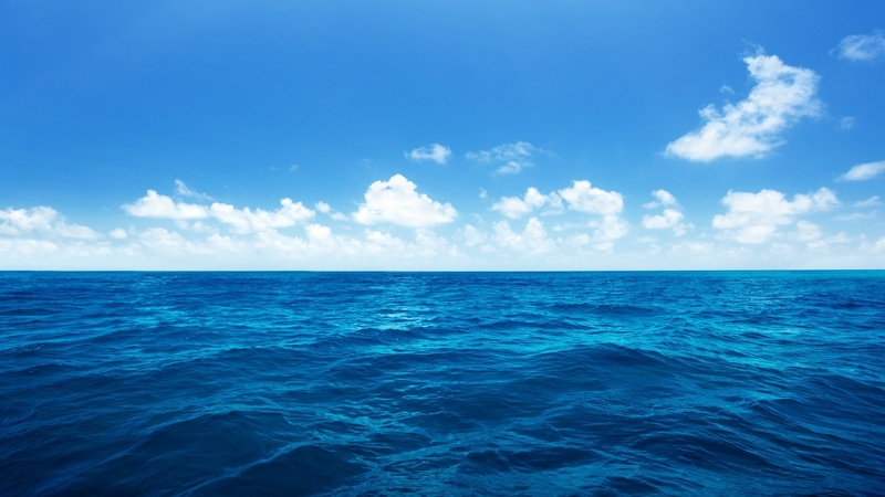 water, sky, blue, ocean