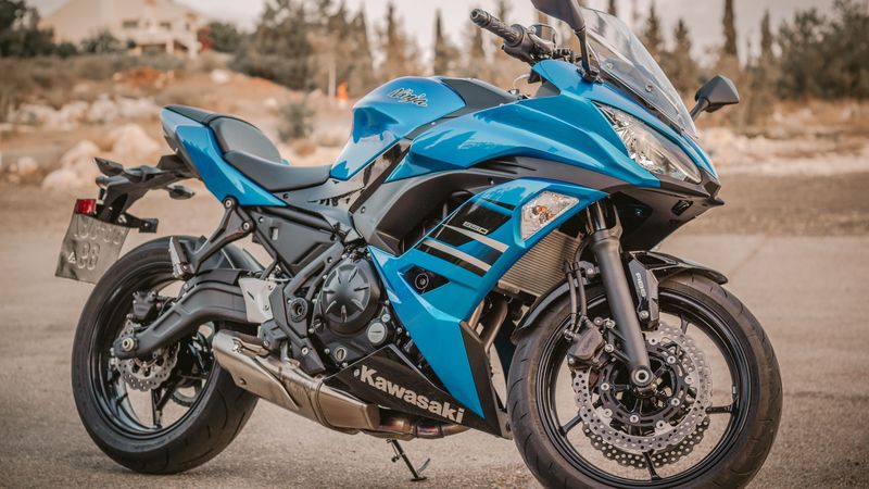 kawasaki, motorcycle, bike, engine, 4k