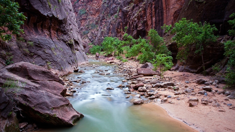 mountains, canyons, creeks, cliffs, rocks, nature