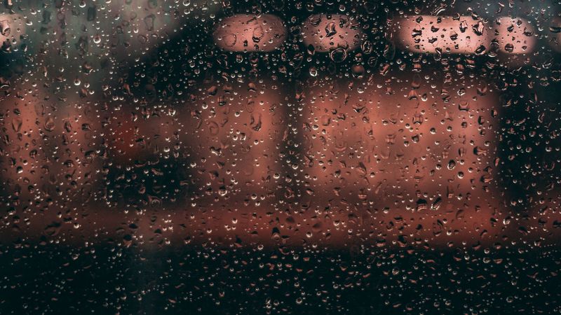 drops, glass, rain, moisture, 4k