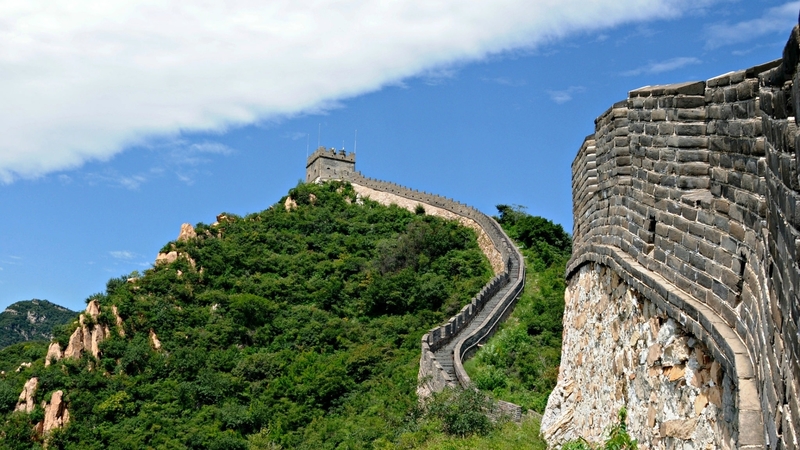 great, sky, wall, china