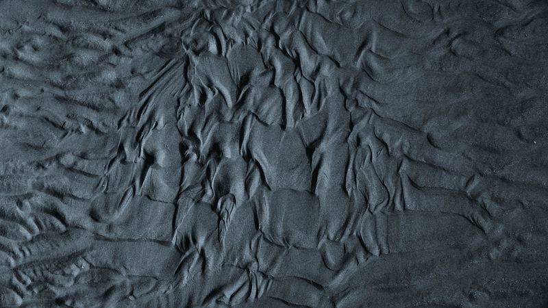 sand, wavy, gray, 4k