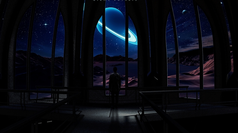 stars, planets, moons, universe, space, man, cosmos, saturn