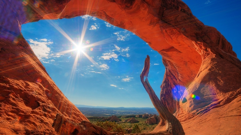 sun, beautiful, canyon, sky, blue