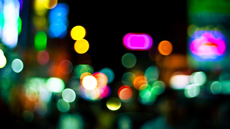 glare, circles, colorful, light, 4k
