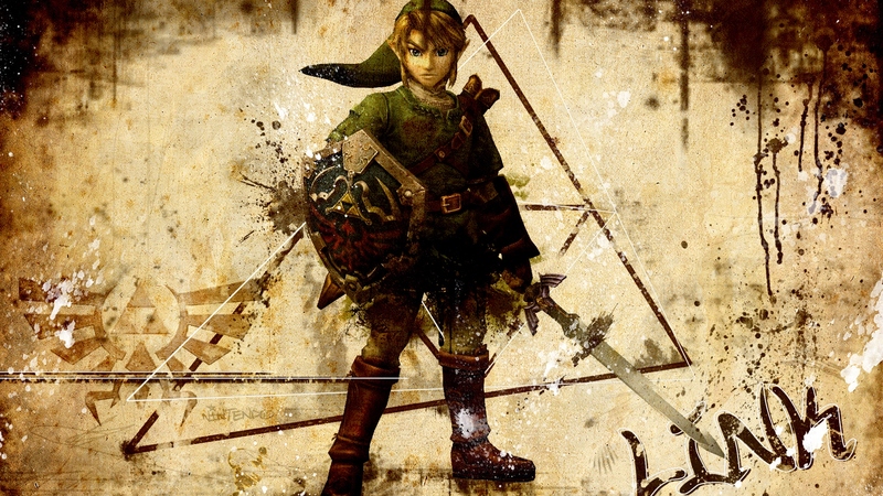 nintendo, link, shield, master sword, video game, the legend of zelda, triforce, hylian shield, zelda, sword