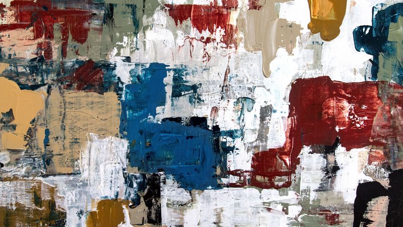 paint, stains, canvas, multi-colored, 4k