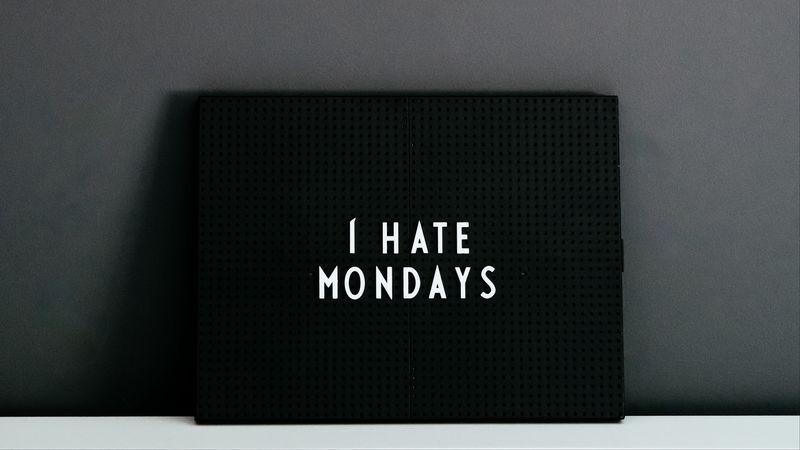 nameplate, inscription, monday, hatred, 4k