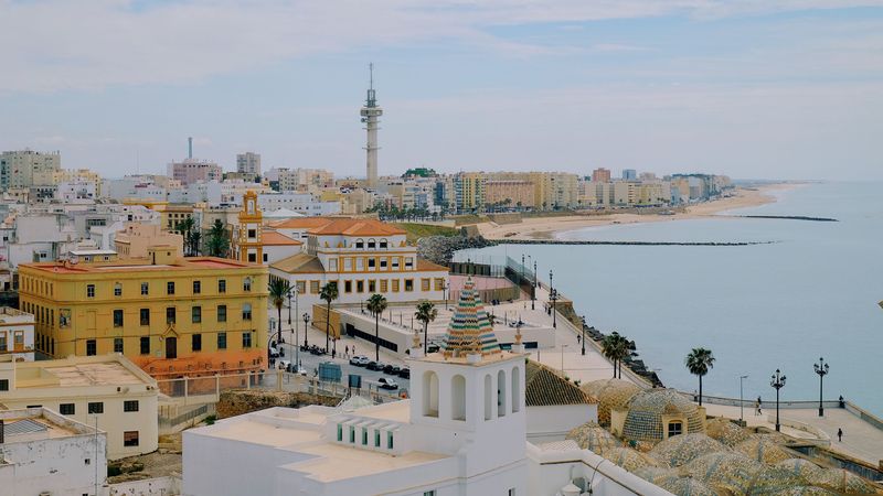 city, buildings, architecture, sea, 4k