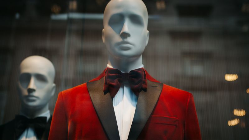mannequin, suit, men, fashion, style, tie, jacket, 4k