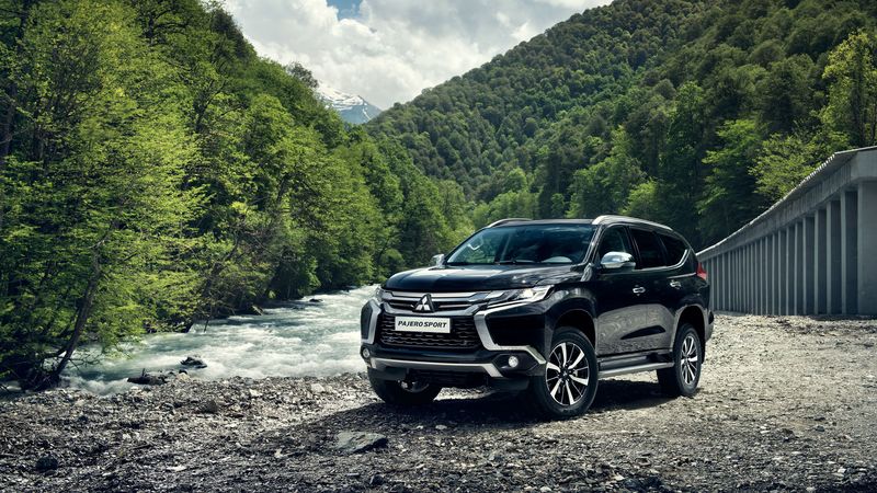 mitsubishi pajero, suv, mountains, 4k
