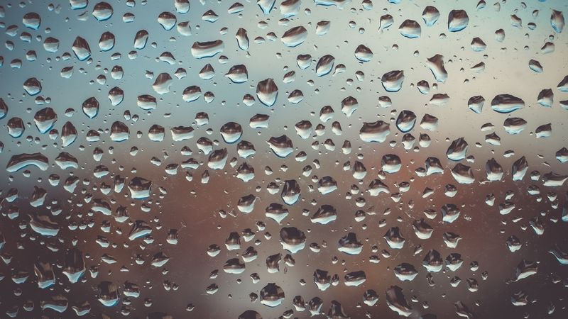 drops, glass, surface, moisture, 4k