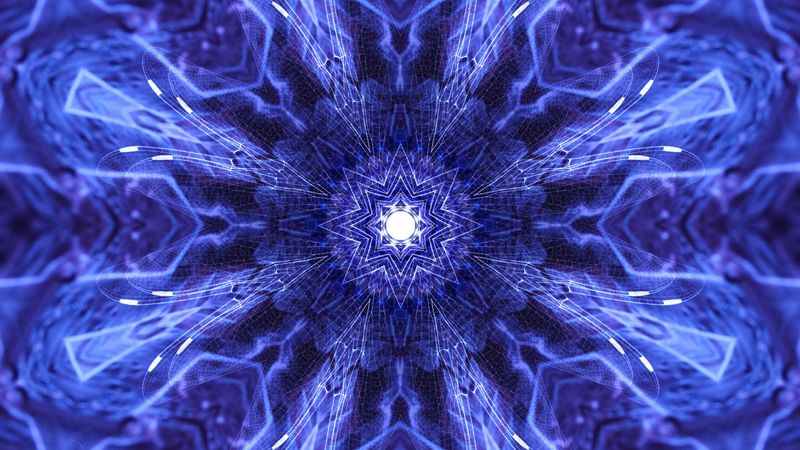 patterns, lilac, fractal, plexus, geometric, 4k