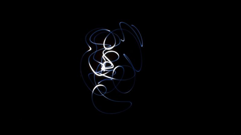 light art, lines, darkness, 4k