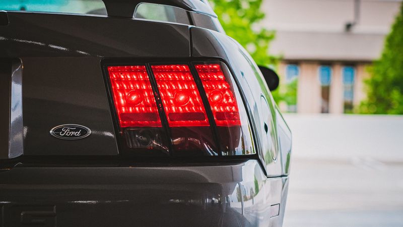 ford, car, headlights, 4k