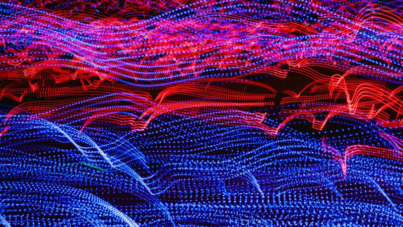 lines, wavy, intermittent, exposure, 4k